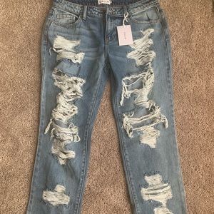 Cello Destroyed Boyfriend Jeans